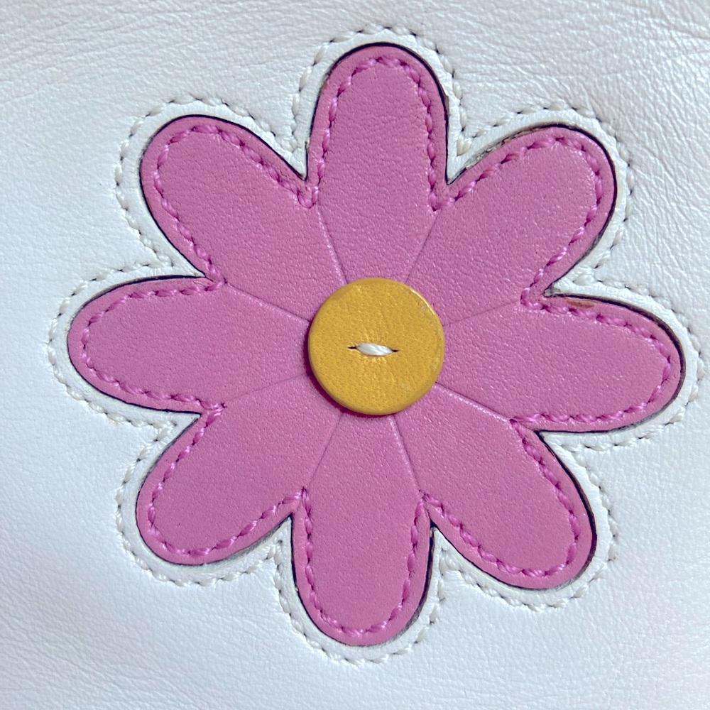 Coach Pink Button Flower Wristlet - Picture 5 of 7
